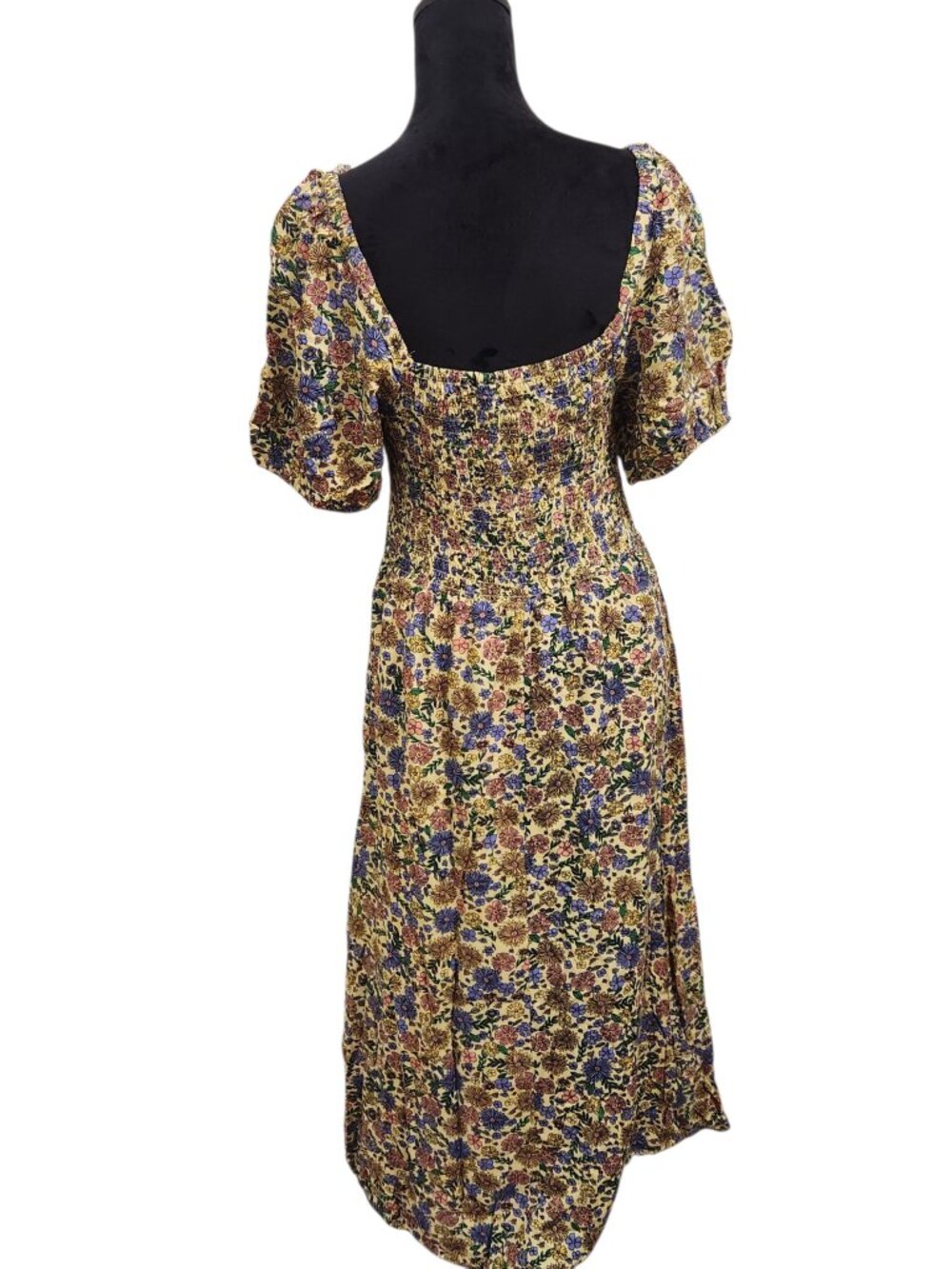 dip Floral Smock Bodice Lined Maxi Dress Size M - Picture 4 of 8